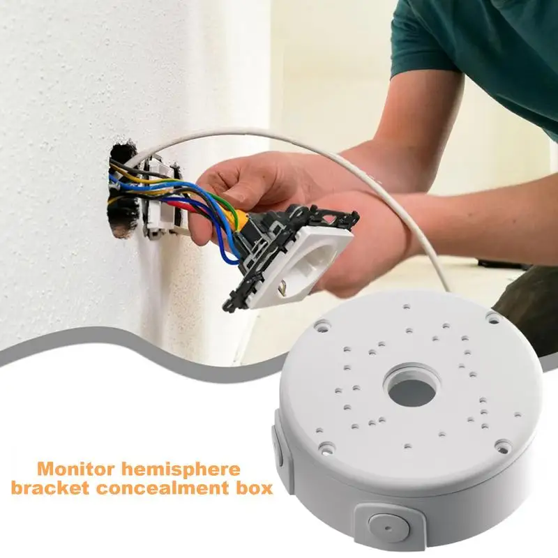 Camera Junction Box Junction Box Mount Bracket Hide Cable Junction Box Waterproof Camera Cover For Wall Ceiling