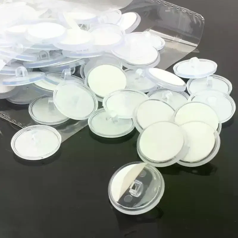 50 Piece Mini Transparent Ceiling Hooks - Easy To Install, Self-Adhesive And Traceless For DIY Decorations, Parties, Christmas