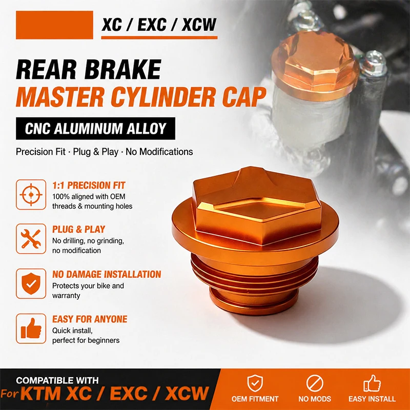 

CNC Aluminum Motorcycle Brake Fuel Tank Cap Cover For KTM EXC SX SX-F Dirt Bike Accessories
