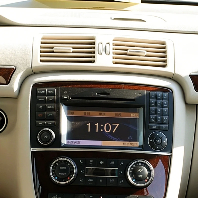 Super Sale Center Console Dashboard Air Vent Outlet Cover Grille Panel for Mercedes Benz R Class W251 2006-2009 Accessories Beig