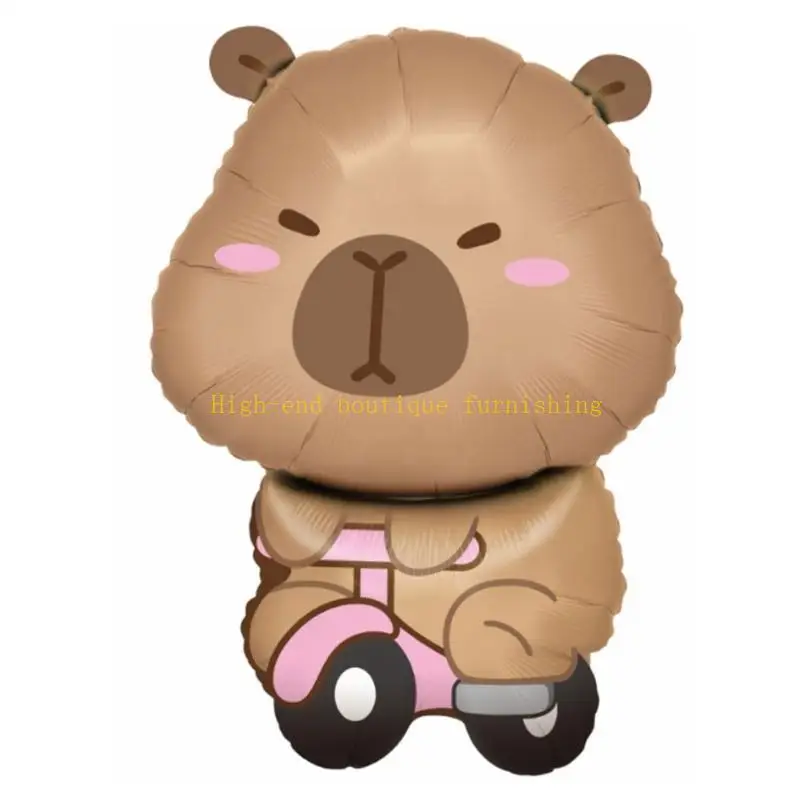 L9NB 10pcs بالونات Capybara جميلة مثالية لأعياد ميلاد الأطفال أو تجمعات عائلية مصنوعة من مواد عالية الجودة
