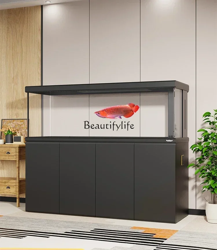 

LD33Bottom Filter Dragon Fish Tank Super White Ecological Fish Tank Large Living Room Aquarium Large Aquarium Landscape Simple