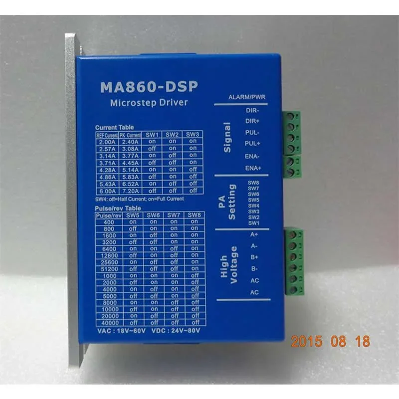 

Для цифрового шагового драйвера MA860-DSP можно использовать напрямую для MA860, высокого качества.