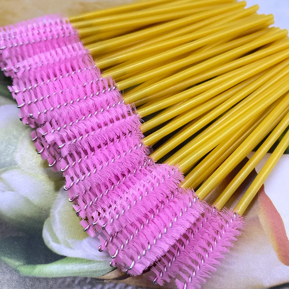 500 قطعة عصي الرموش القابل للتصرف فرشاة مشط رموش تمديد اكسسوارات عصا الماسكارا ماكياج أداة الجمال المهنية #3