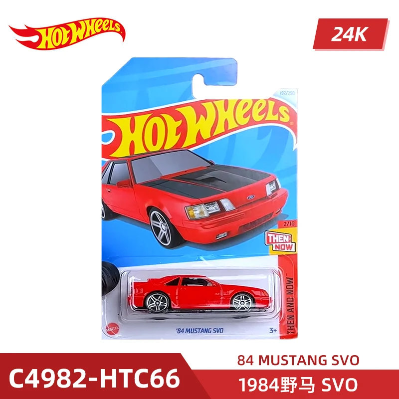 

Коллекция 2024-192 литых колес 1:64 84 MUSTANG SVO, литой Сплав, модель автомобиля, украшение, подарок