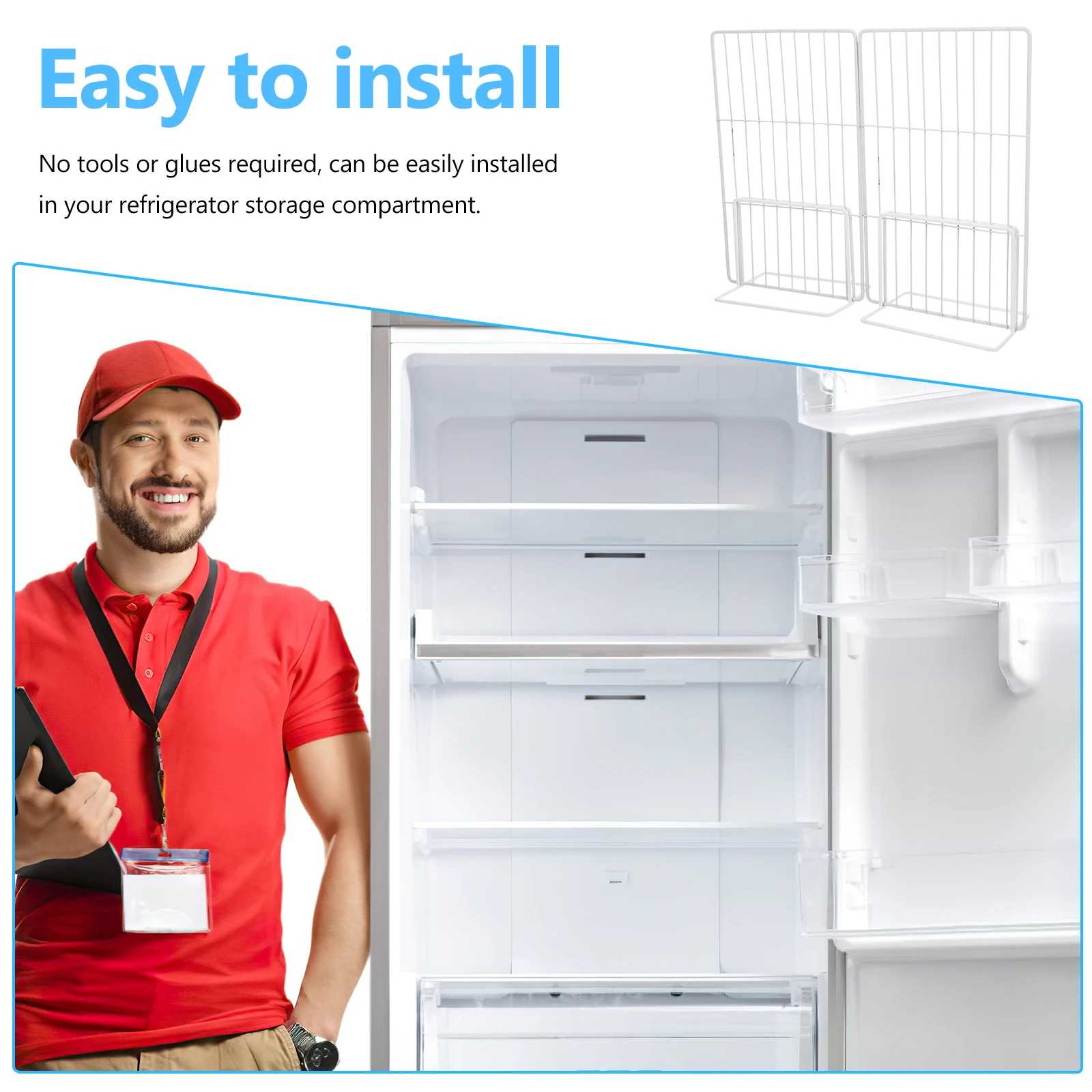 

Metal Storage Separators Chest Freezer Organizers Wire Racks Efficient Space Optimization Ventilation Ice Cream