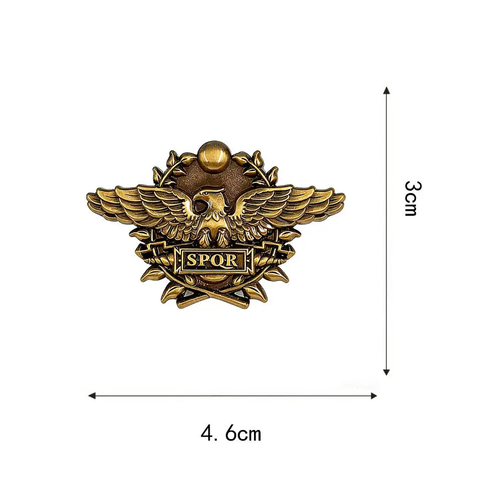 The Ancient Roman Empire Legion Brooch Pin Vintage Eagle Badge Clothing Backpack Accessories Collectibles Crafts