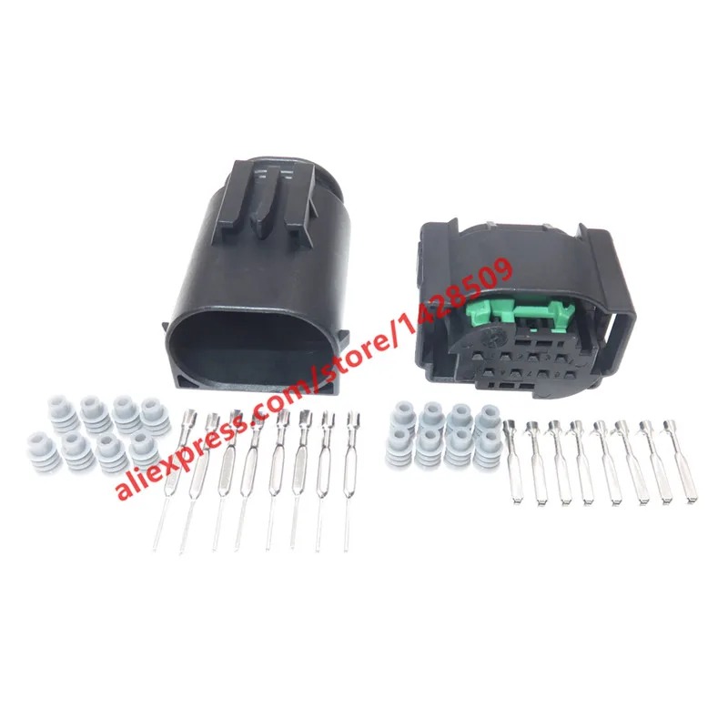 1 Set 8 Pin Female Male Reverse Sensor Radar Cable Socket Automotive Connector For BMW BENZ 1-1418552-1 1-1534229-1 1534229-1