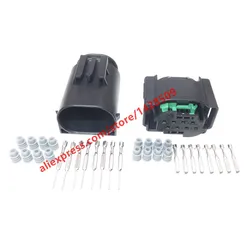1 Set 8 Pin Female Male Reverse Sensor Radar Cable Socket Automotive Connector For BMW BENZ 1-1418552-1 1-1534229-1 1534229-1