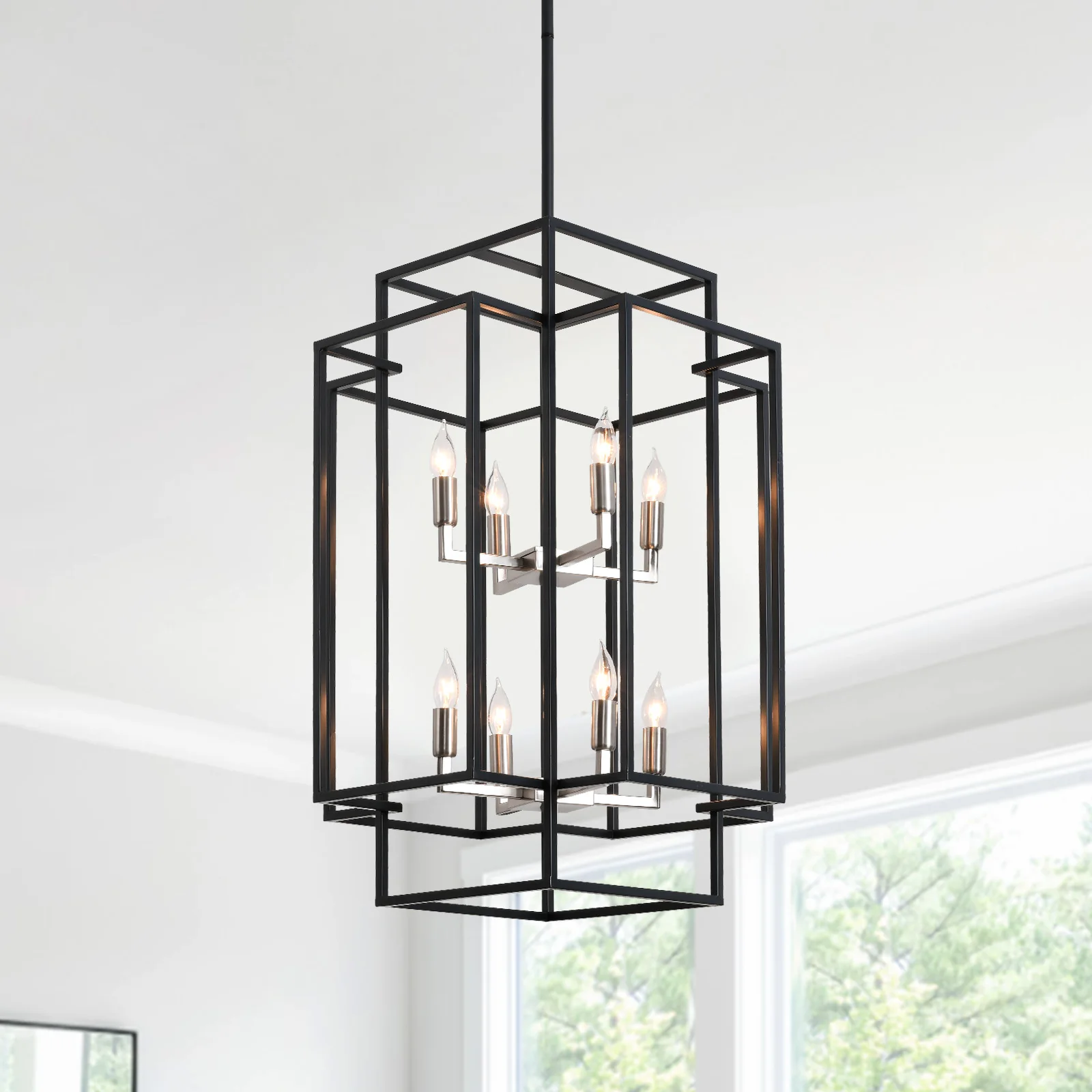 lustres de lanterna americanos classicos camadas de luz linear industrial farmhouse pendant light para sala de jantar ilha de cozinha 01