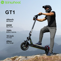 Isinwheel GT1 Foldable Electric Scooter 800W Powerful Motor Urban Sports Entertainment Adult Scooter with Top Speed of 45 km/h