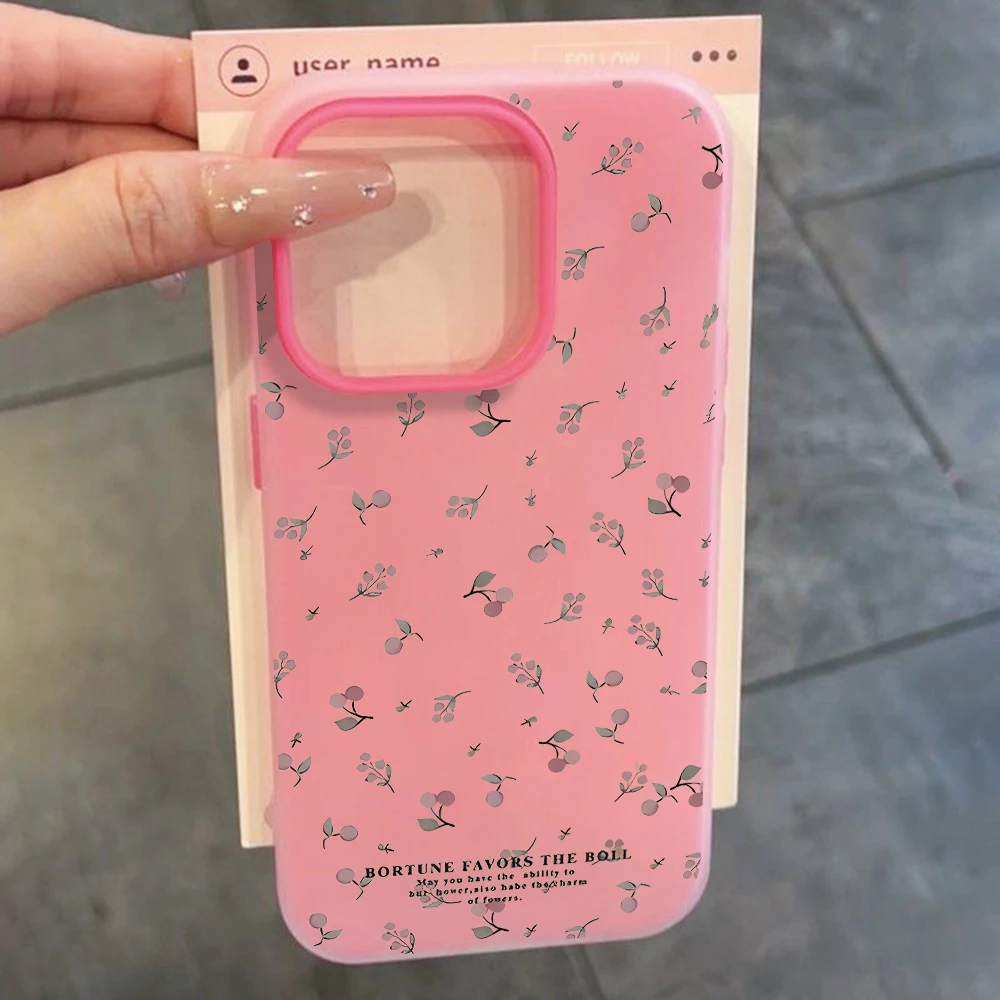 Für iPhone 17 15 16 14 Pro Max Hülle Plus Retro Einfache Blumenmuster-Abdeckung Für iPhone 13 11 12 ProMax XS XR XS 8 Plus Bonbonfarben Hüllen – Detail 7