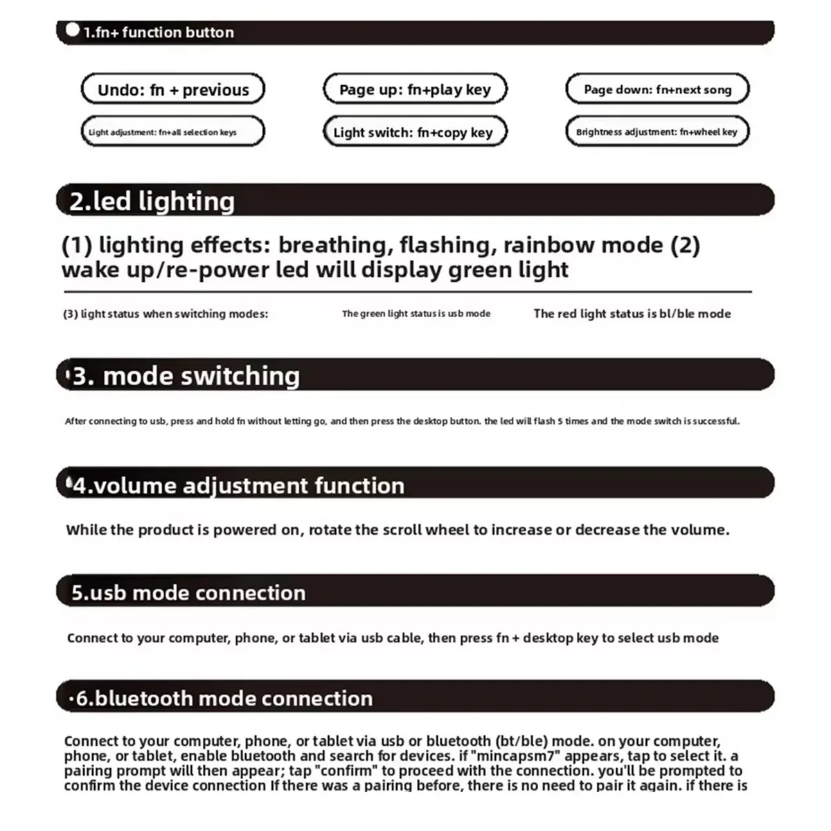 N86R New M7Pad Wireless Bluetooth Dual-Mode Mechanical Keyboard Customize Shortcut Keys Keyboard Support BLE5.0 C