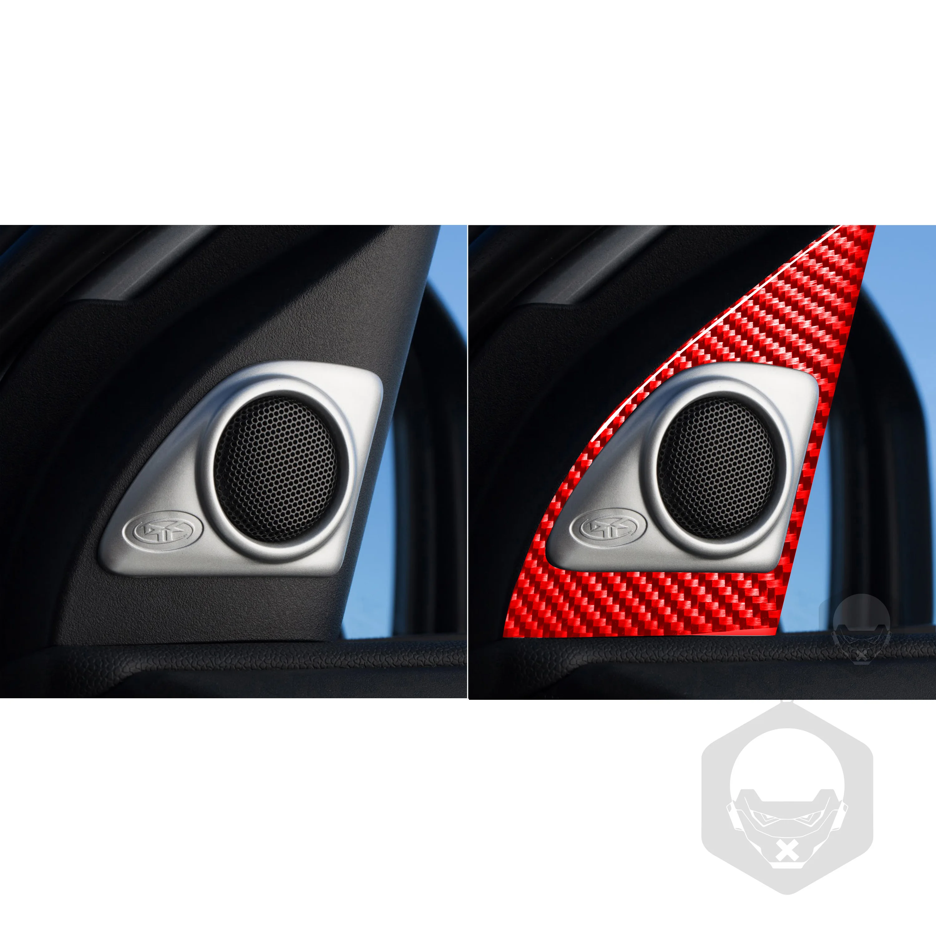 For Mitsubishi Lancer EVO X MR 2008-2015 Car Accessories Red Carbon Fiber Interior  Gare Lifting Storage Trim Sticker Set