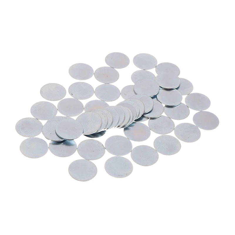 Ultra-thin Round Galvanized Sheet Iron Sheet For DIY Handmade Make Accessories 50/100Pcs