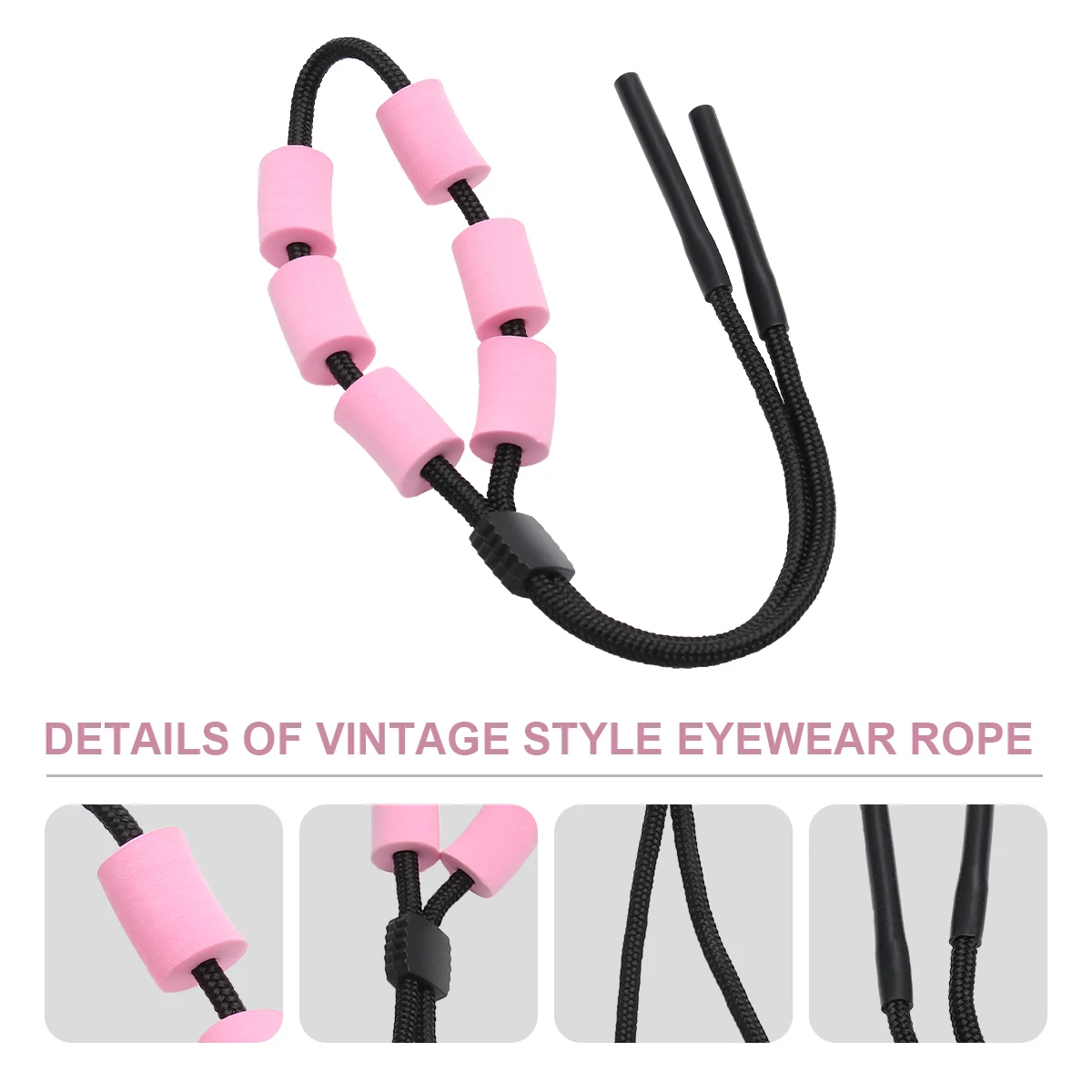 

Glasses Lanyard High Quality Polyester Foam Adjustable Scalable Sports Swimming Accessory Various Colors Labor Protection