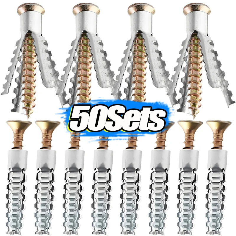 Wholesale Metal Serrated Expansion Screws Self Tapping Screw Tube Set For Concrete Wall Anchors Fasteners Drilling Plug Bolt Kit