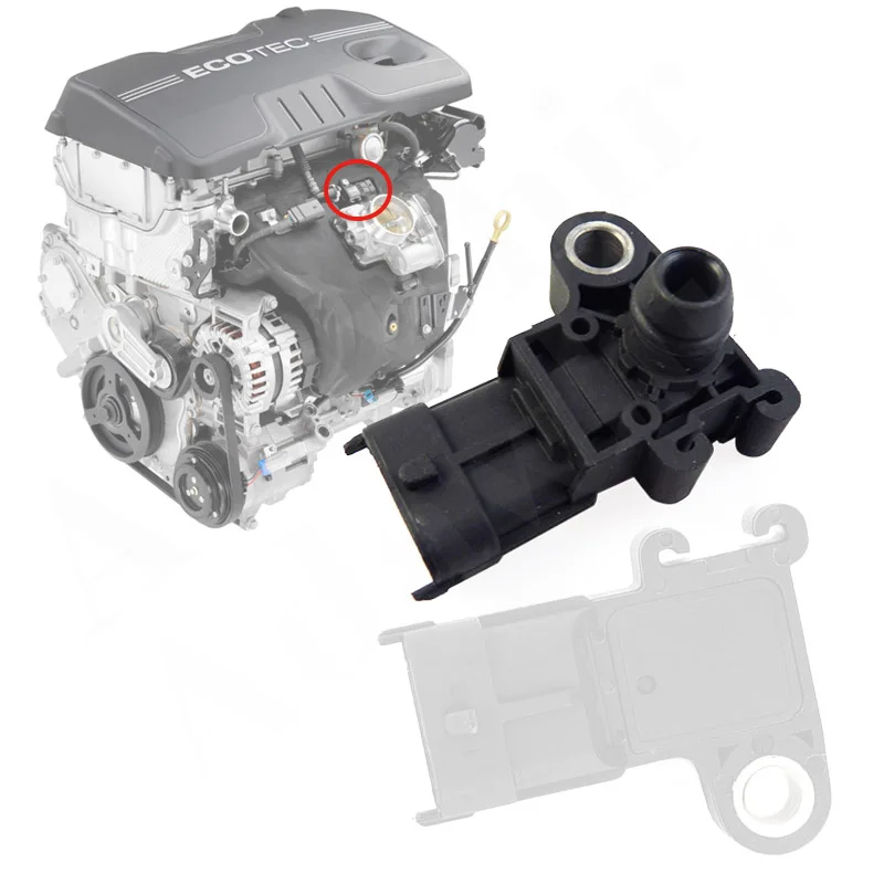 Map Manifold Pressure Sensor 55573248 12591290 for Chevy Chevrolet Aveo Aveo5 Camaro Caprice Captiva Cobalt 1.6L 2.2L 5