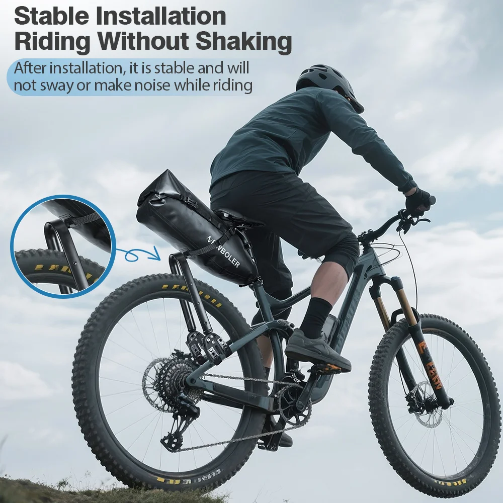 Einstellbare Aluminium Legierung Fahrrad Gepäck Träger Kies Fahrrad Universal Fahrrad Hinten Regal Gabel Regal Tasche Für Bikepacking – Detail 14