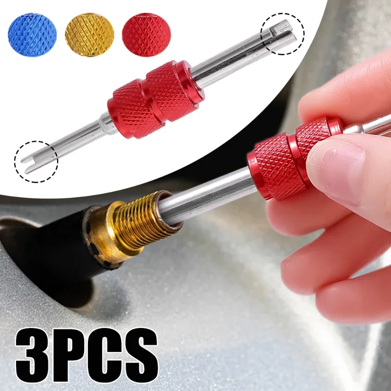 Universal Tire Valve Core Stems Remover Screwdriver Auto Truck Bicycle Wheel Repair Tool Dual Use Car Accessories Tire Remover