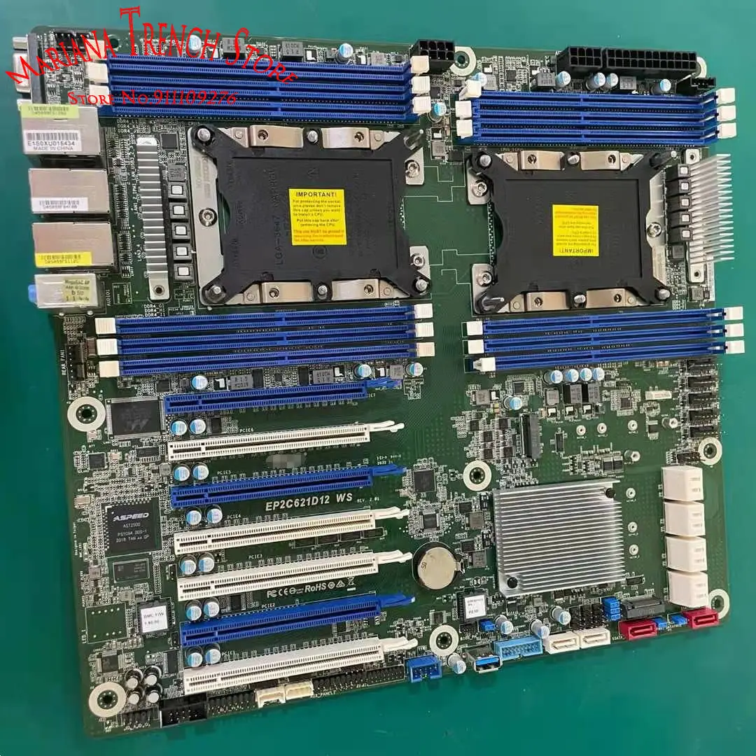 

EP2C621D12 WS for ASRock Motherboard Dual Socket LGA-3647 2nd Gen. Xeon Scalable Processors DDR4 SATA3.0 PCIe3.0