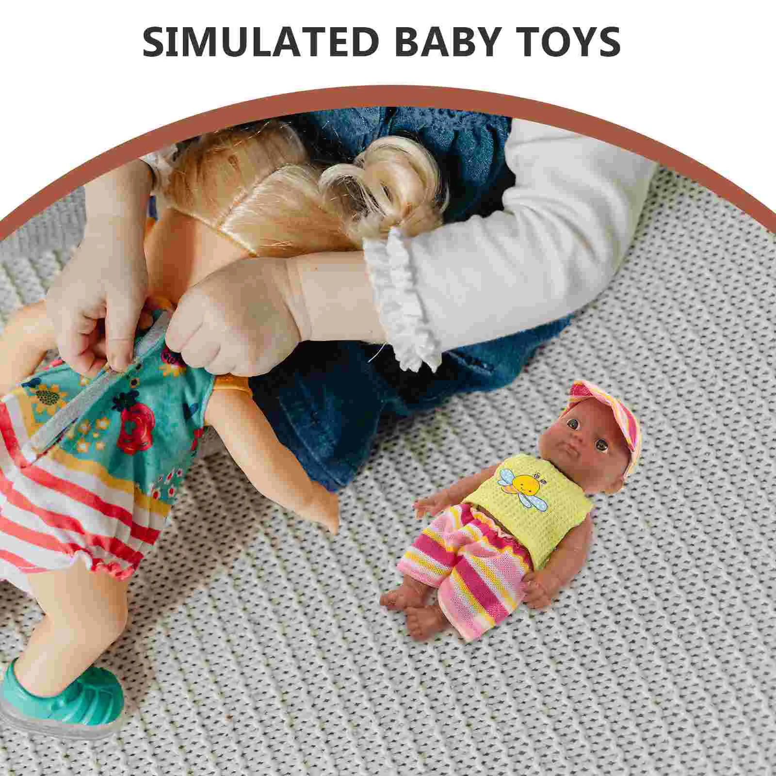 محاكاة دمى الأطفال حديثي الولادة الصبي ألعاب سوداء طفل سيليكون كامل الجسم المطاط الناعم