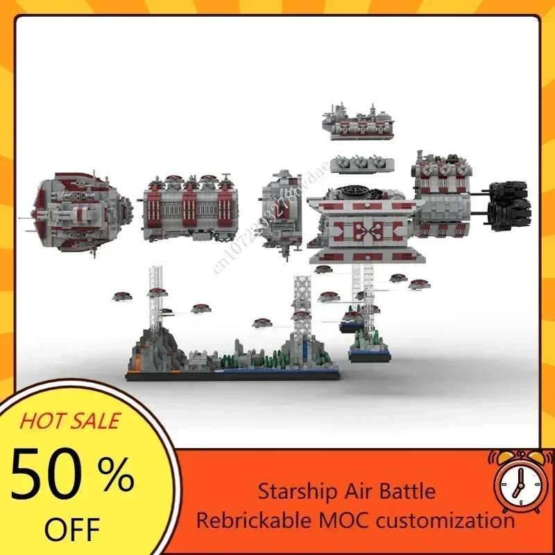 11262PCS MOC Custom Puzzle Battlecruiser Starfighter Spaceship Model Collection DIY Children Toy Birthday Gifts