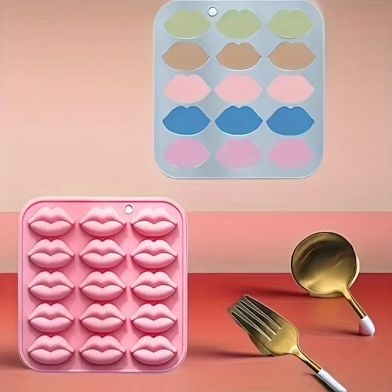 口の形のシリコーン型シリコーンチョコレート型ゼリーキャンディグミ型ケーキデコレーションツールクレヨンワックスメルトモールド高品質