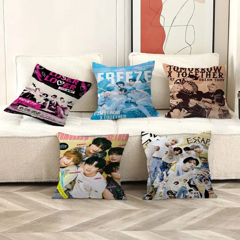 

K-POP T-TOMORROW X T-TOGETHER pillow cover sofa cushion cover home room decoration children gift