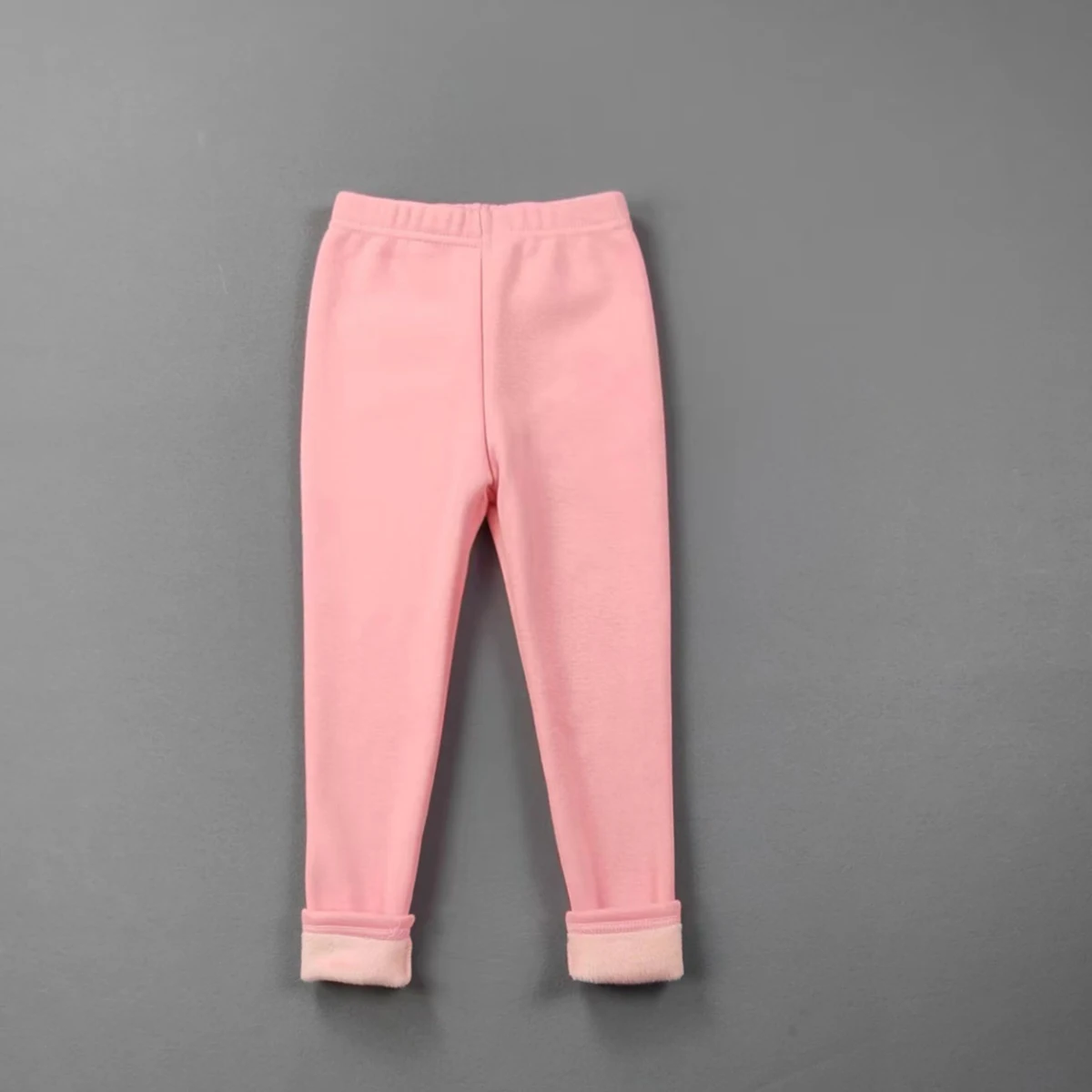 Girls Plus Fleece Pants Autumn And Winter Women's Treasure Leggings Plus Fleece Outer Pants Children's Thick Casual Pants