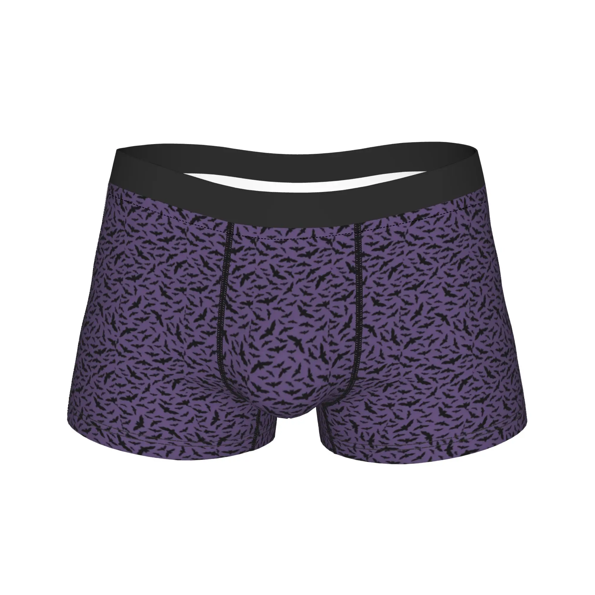 Purple Brain Abstract Texture Underwear  Male Boxer Brief Novelty Boxershorts Trenky Printing Oversize Underpants