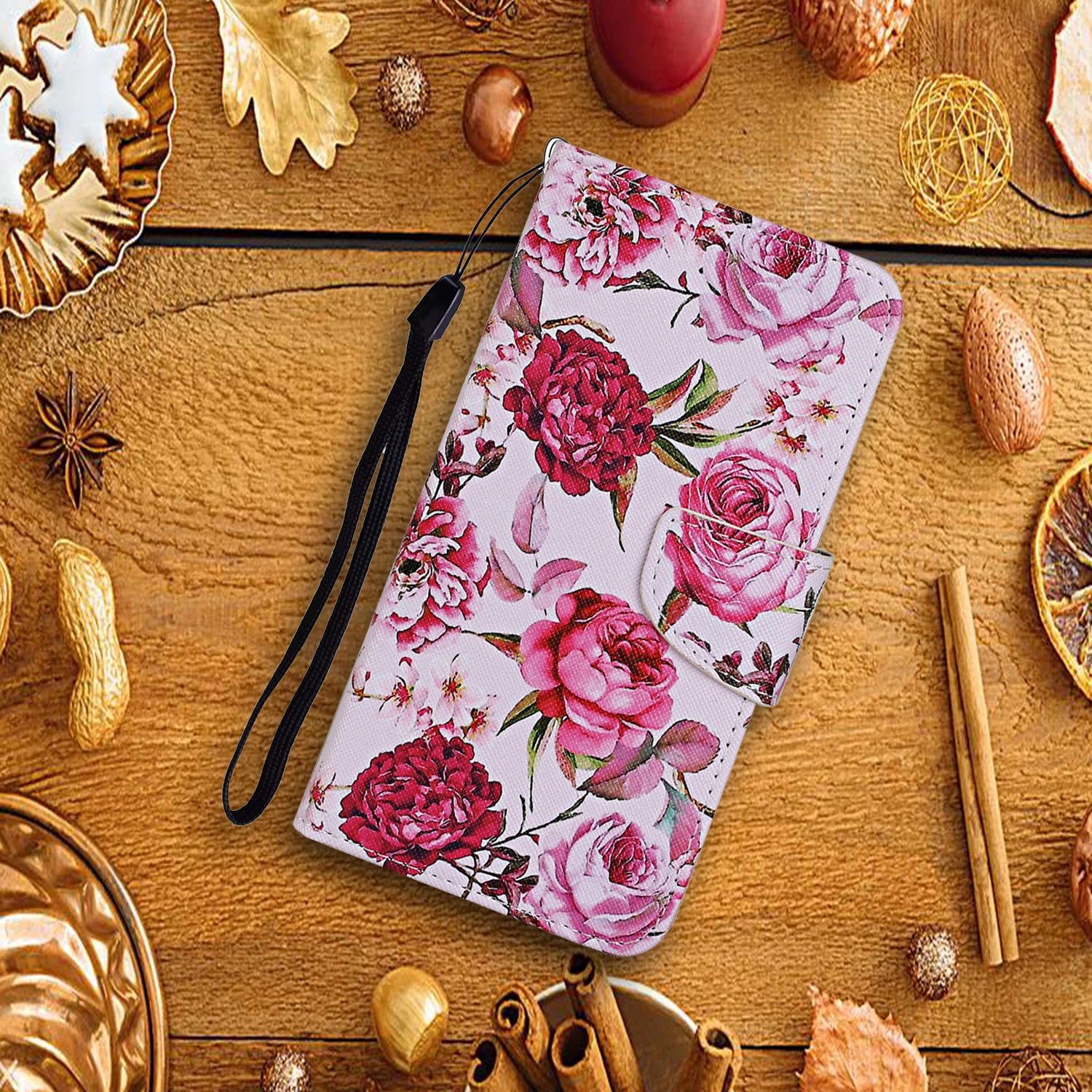 Flower Phone Case For iPhone 12 11 Pro X XS XR Max 6 6S 7 8 Plus SE 2020 Flip Leather Wallet Card Slot Back Book Cover Fundas