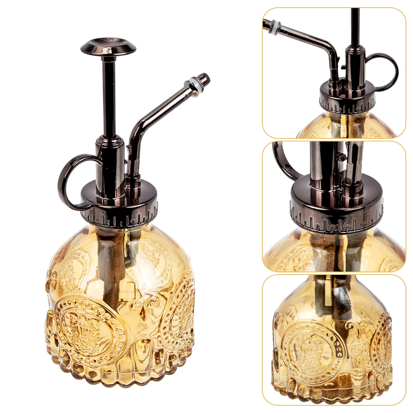 

Glass Plant Mister Spray Bottle Vintage Watering Bottle for Small Plants Indoor Outdoor Garden Transparent Retro Design