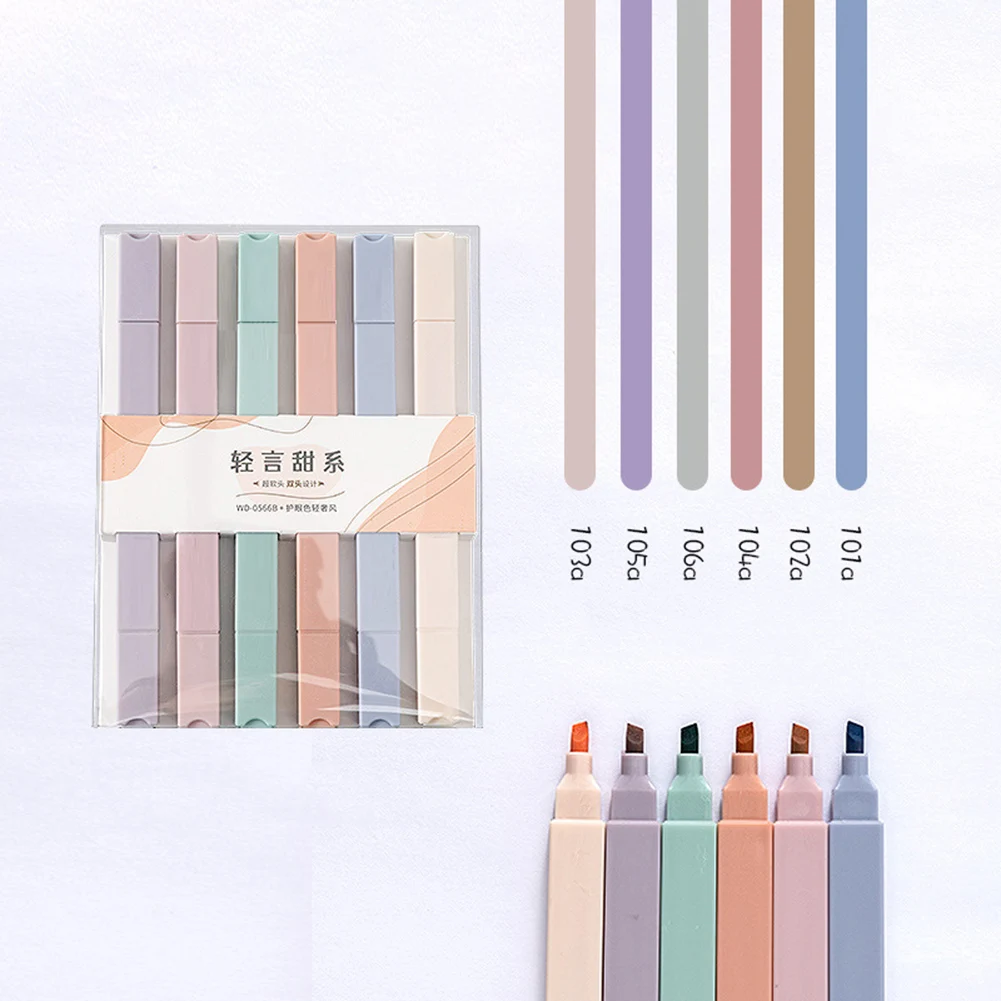 مزدوجة من جانب هايلايتر نصائح مزدوجة يكتب واضح بسلاسة علامة لطلاء ألبوم الصور