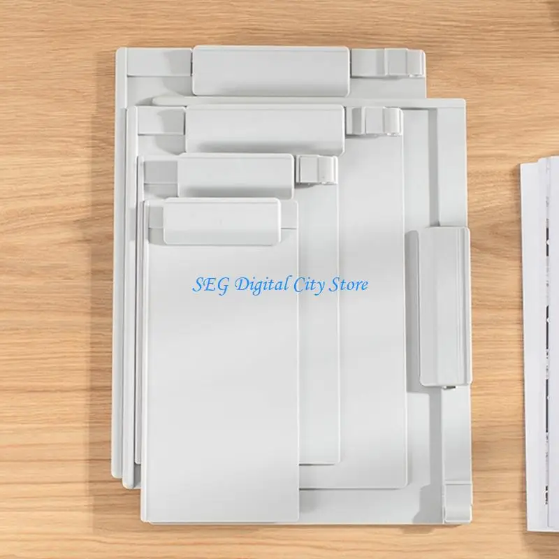 U75B Document Stand Plastic Clipboard with Sliding Clip for School Office Letter Size