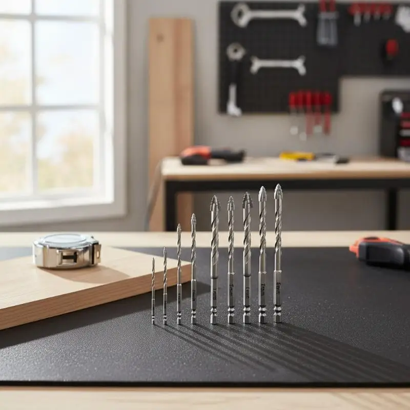 New Zig-Zag Carbide Drill Bit – 4x Stronger. Suitable For Drilling Metal, Concrete, Tile, And Glass. Sizes: 3–12 Mm.