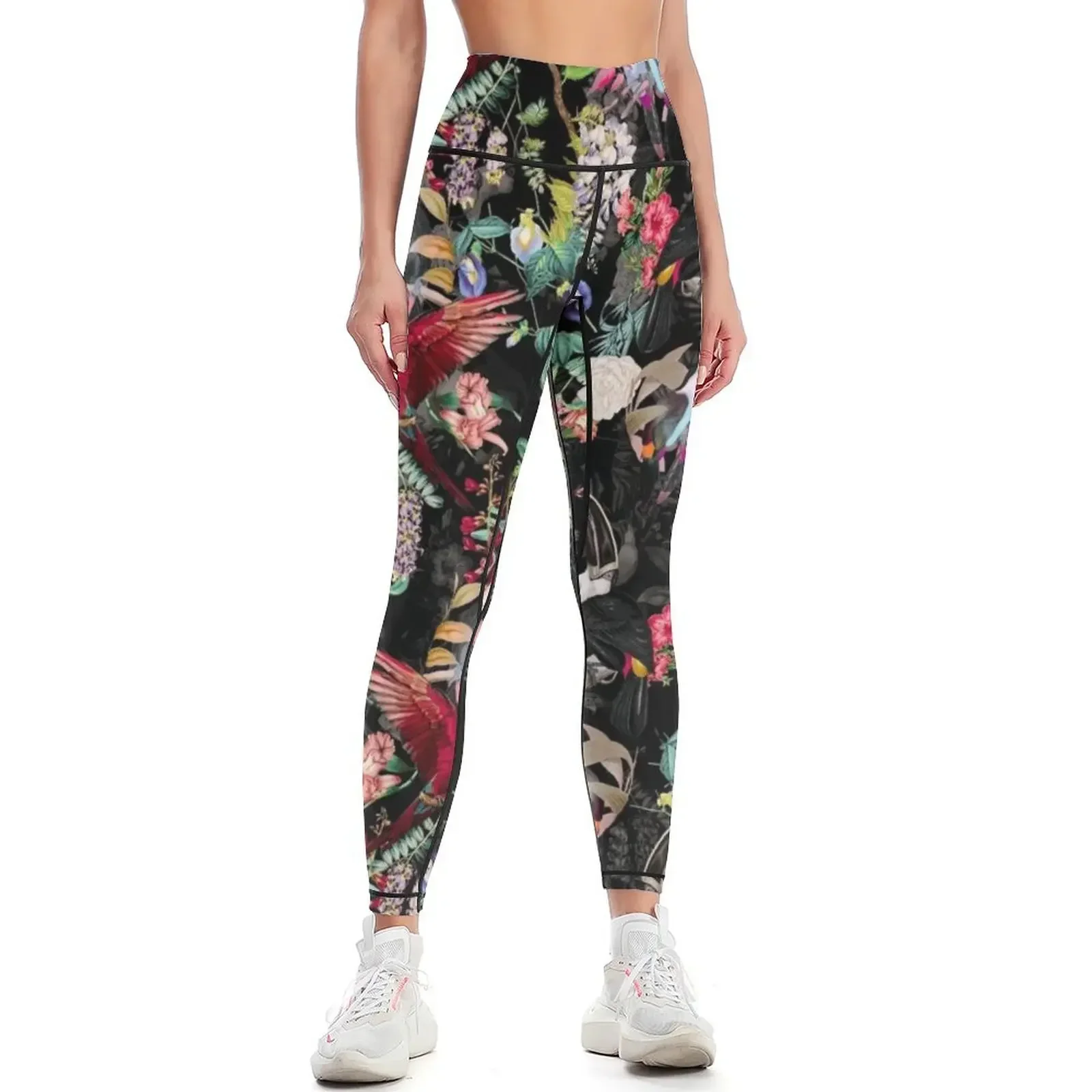 Floral and Birds IX Leggings Fitness woman Fitness's gym clothes for physical sports for gym Womens Leggings