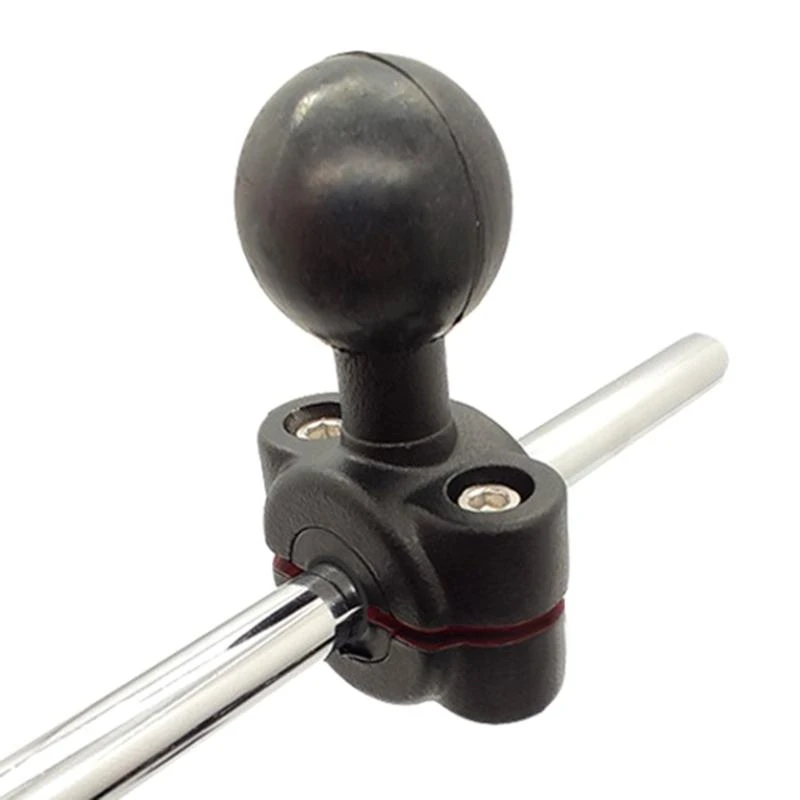 

87HE Clamp Ball Adapter Mount Holder For Car Headrest Motorcycle Handlebar Phone Holder And Mirror Scooter Navigation Devices