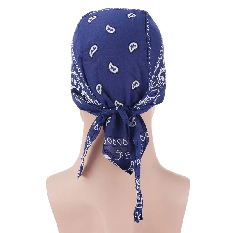 Summer Quick Dry Cotton Cycling Riding Cap Pirate Hat Outdoor Sports Bandana Head Scarf Printed Cap Hood Headband