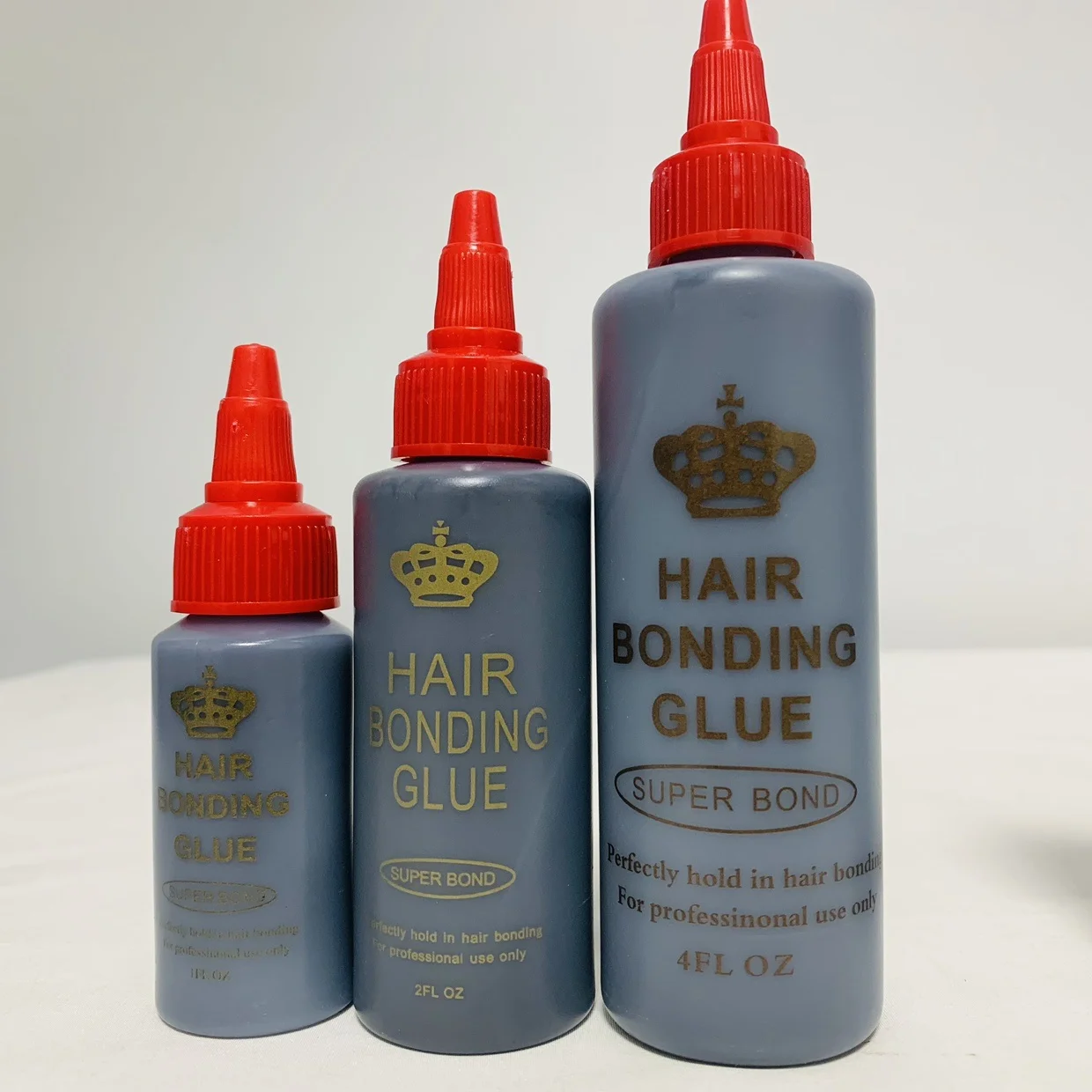 Cola de tecelagem de cabelo preto, 2 peças, à prova d'água, anti-fungo, cola super bond para a fixação perfeita no cabelo, cola de renda