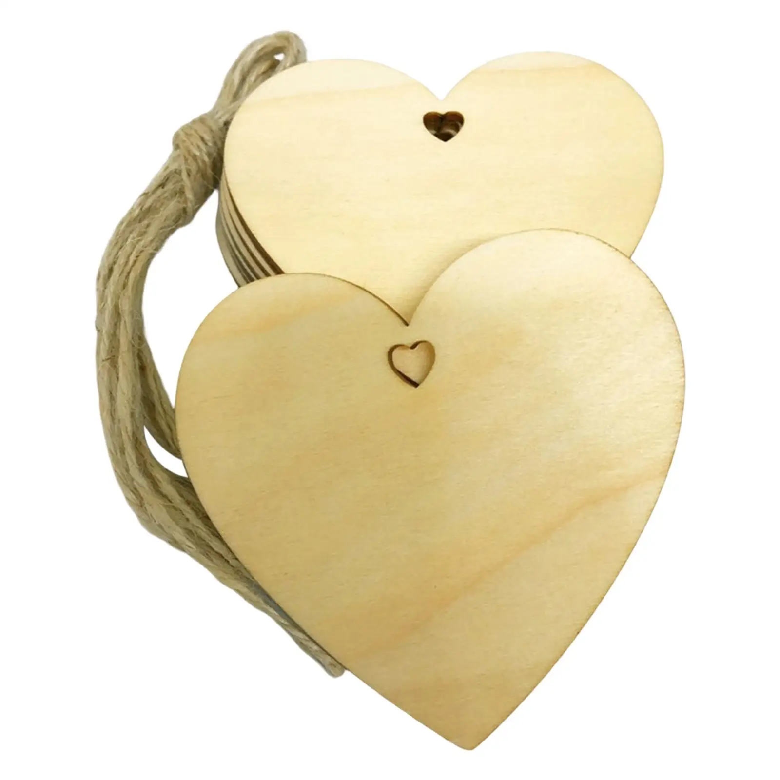 

2-4pack 10x Heart Shapes Wooden Craft Christmas Wood Plaques Tree