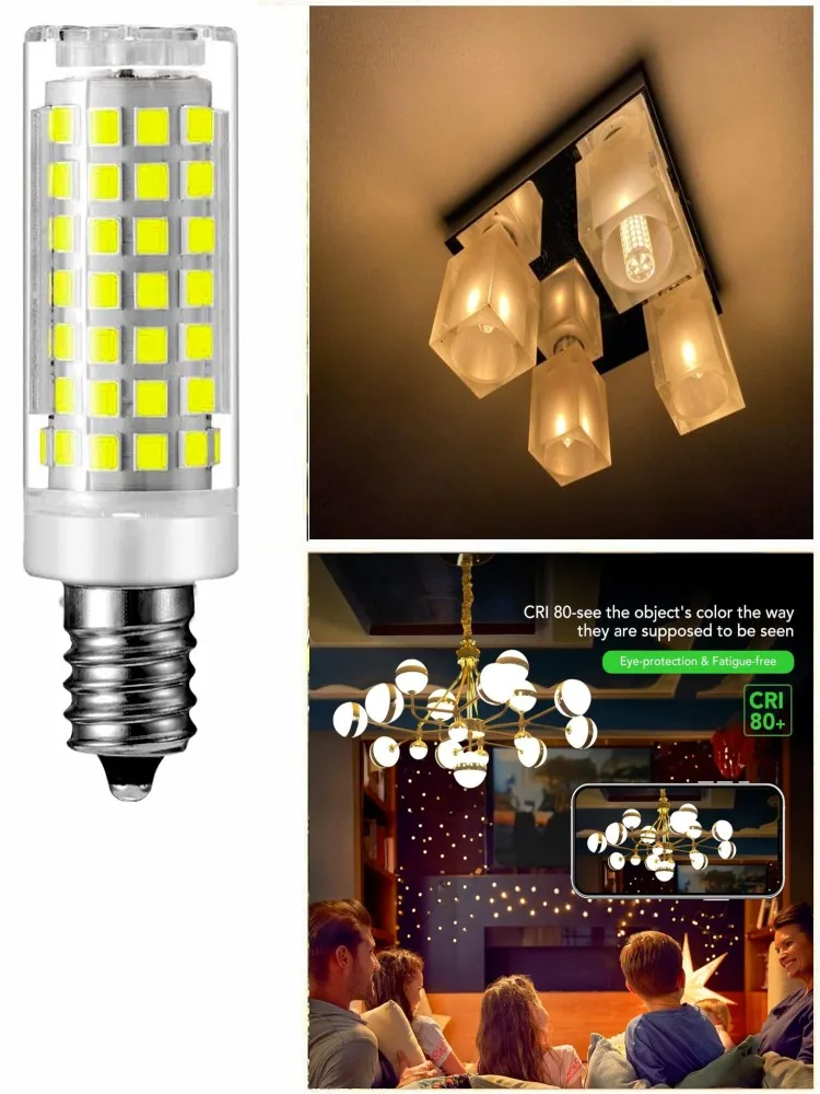 18W 15W 12W 9W 7W E14 LED ampoule lampe 220V-240V Mini maïs ampoule lumière 2835SMD 360 Angle de faisceau remplacer les lumières de lustre halogène