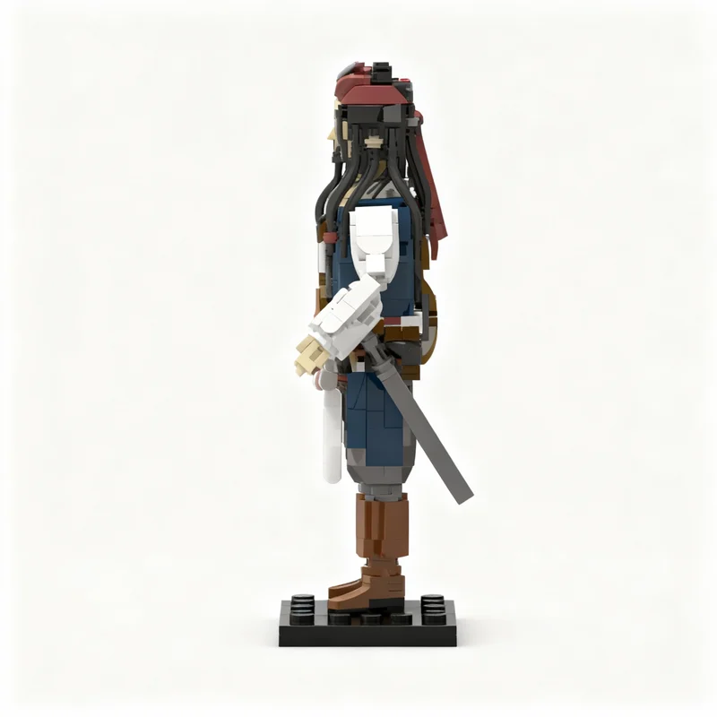 724-teiliges MOC Captain Jack Sparrow Figurine Disneieny Fluch der Karibik Modellbausatz Konstruktion Weihnachtsgeschenk Spielzeug