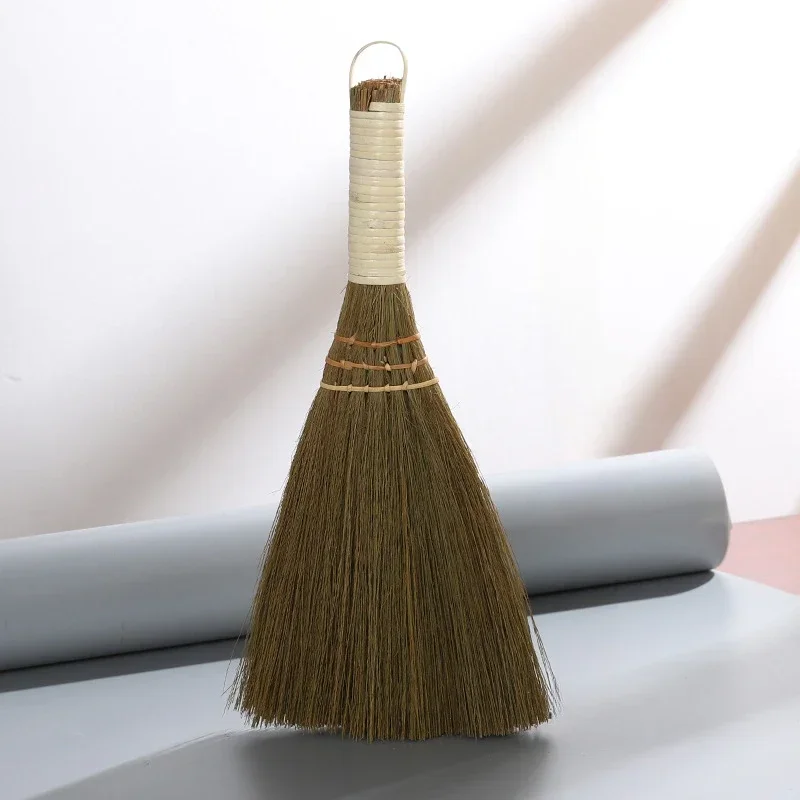 

Household Manual Straw Braided Broom Small Handmade Dust Floor Cleaning Sweeping Broom Home Cleaning Tools Decoration Crafts