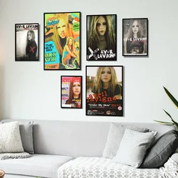 Avril Lavigne 3  Self-adhesive Art Poster Waterproof Paper Sticker Coffee House Bar Posters Wall Stickers