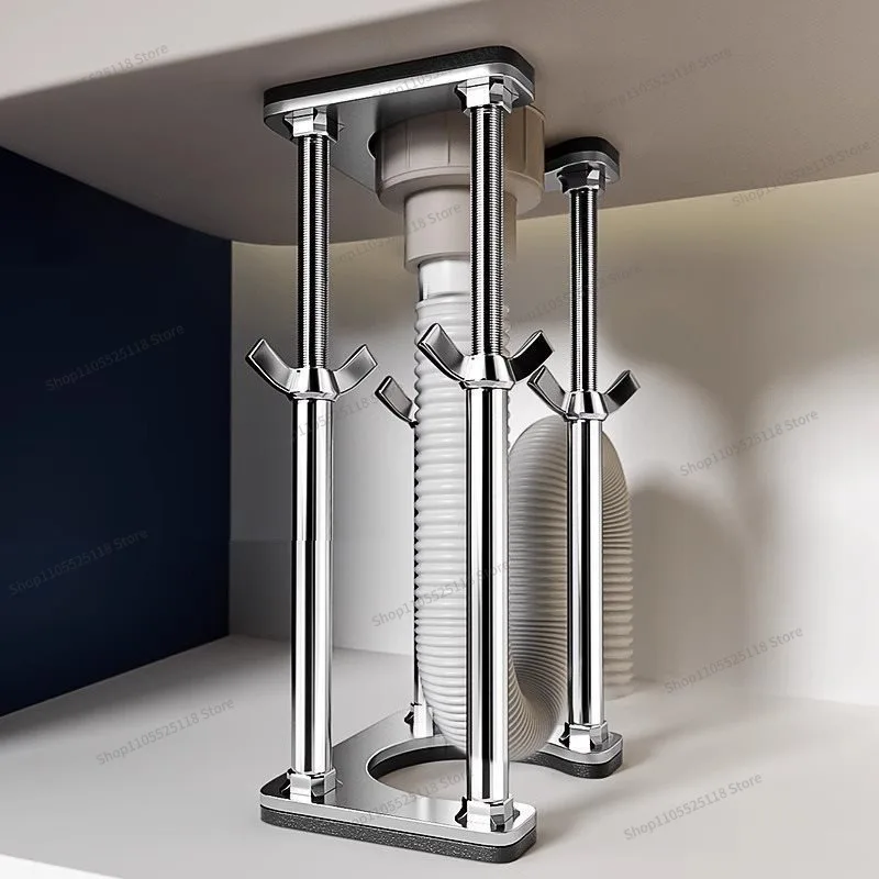 For Kitchen Sink Under Counter Basin Support Frame, Vegetable Basin Bracket Fixed Support Rod