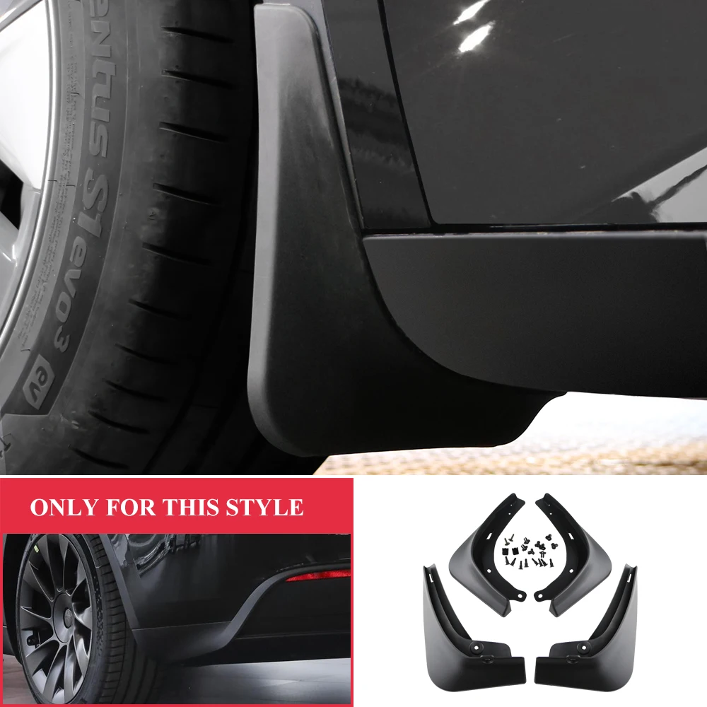 Soft Mud Flaps For Tesla Model 3 2016-2023 Anti Snow Sand Guard Fender Protector Accessories Custom Fit Original Design