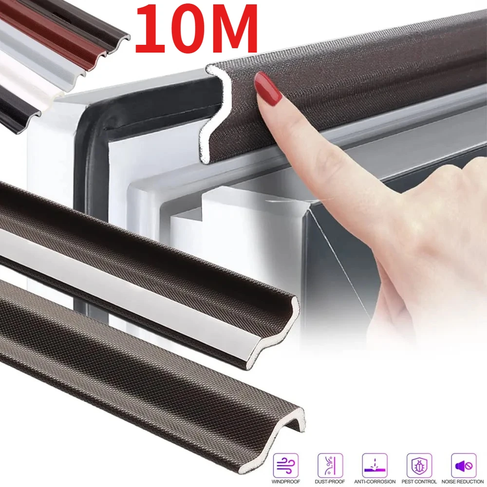1-10M Casement Window Seal Tape Soundproof Acustic Foam Tape for Weather Stripping Door Seal Gap Filler Noise Reductian Artifact