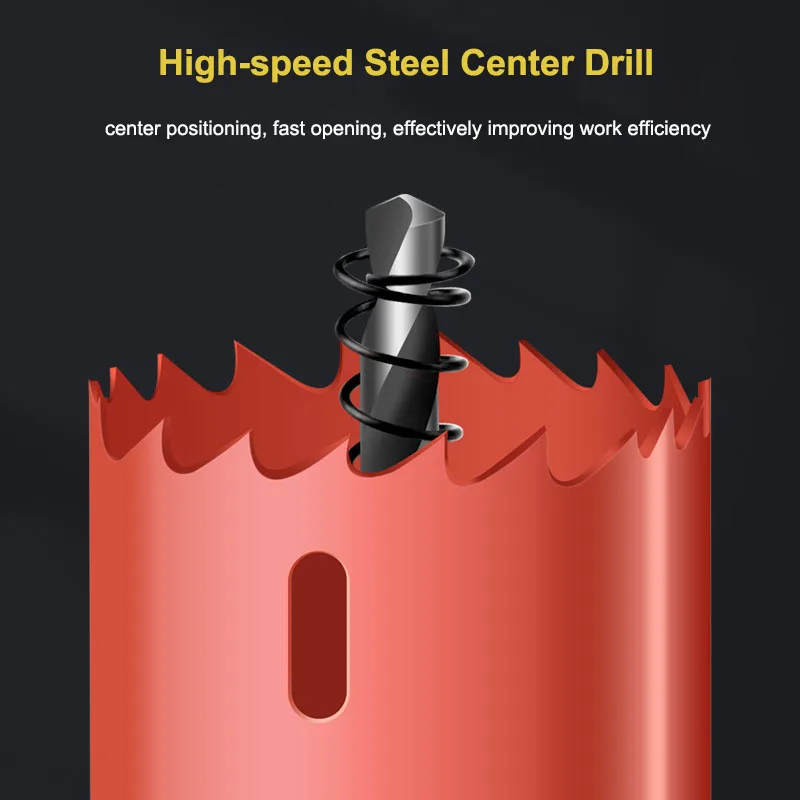Imagem -05 - Hss Steel Hole Saws 25 Mm150 mm Bi-metal Drill Bit Cutter Carpentry Tools Cutting Plastic Iron Gypsum Board Faça Você Mesmo Hand Tools Pcs