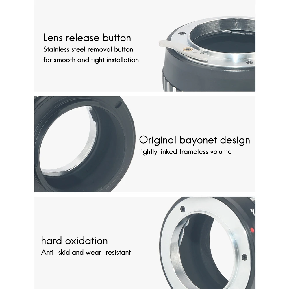 حلقة محول العدسة EXA-NEX لعدسة Exxon EXAKTA إلى Sony E Mount NEX